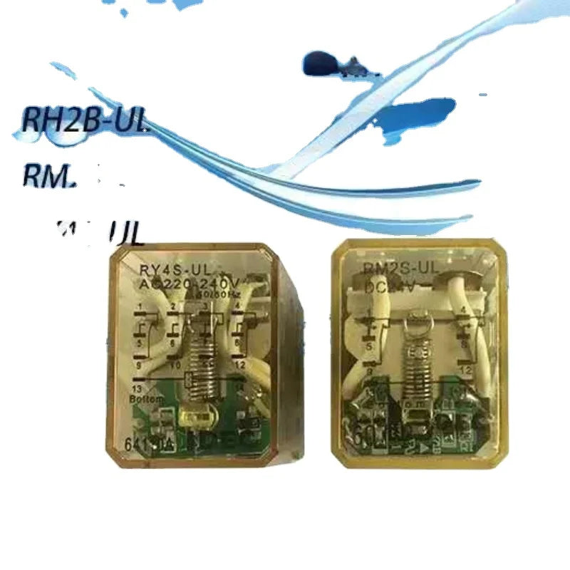 RH2B-U RM2S-U RY4S-U Small Electromagnetic Intermediate Relay AC220V DC24V Without Light RH2B-UL RM2S-UL RY4S-UL