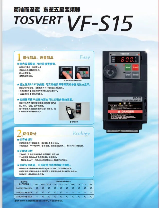 Brand New Original Frequency Converter VFS15-4007 4015 4022 4037 4055 4075 4110PL1