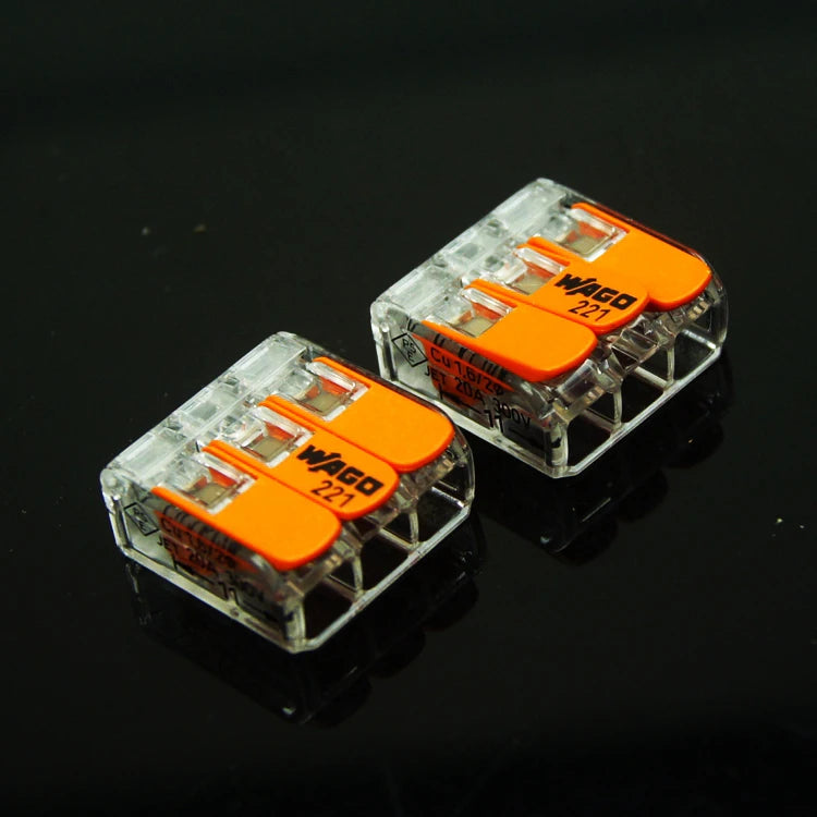 Original 221-413 Fast Terminal 32A High Power One Into Two Out 0.2-4 Flat