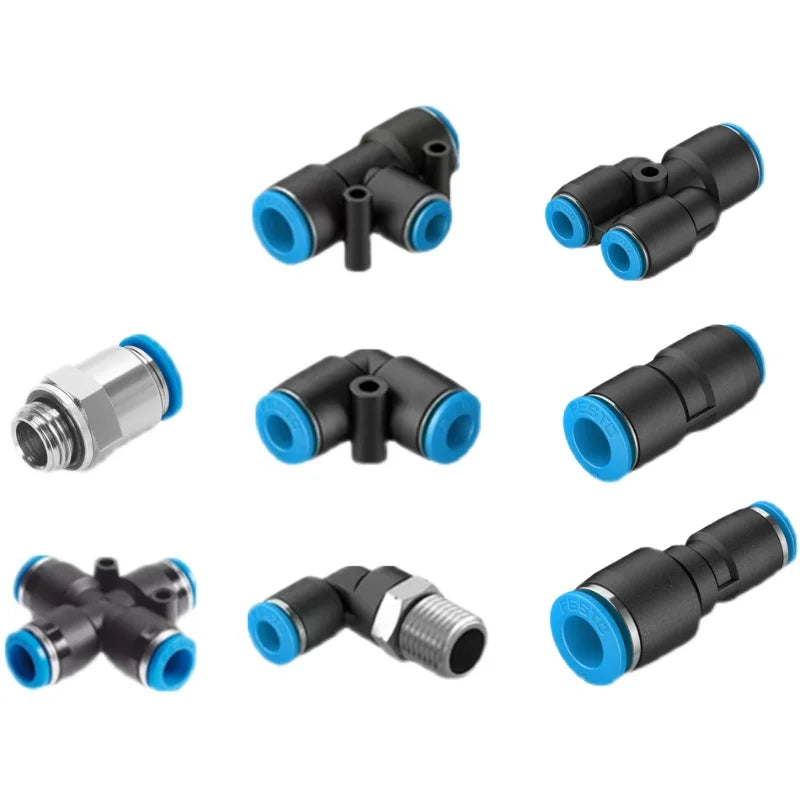 Gas Pipe Connector QS/QSL/QST-1/8-3/8-1/4-1/2-4-6-8-10-12 Plug Socket