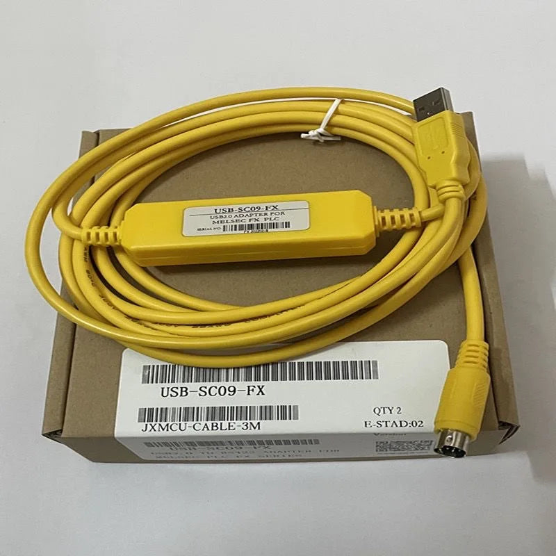 PLC Programming Cable FX3U/1N/2N Data Cable Connection Cable USB-SC09-FX Download Cable
