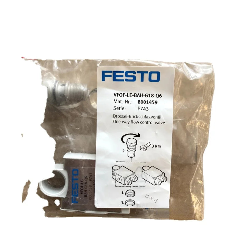 Exhaust One-way Throttle 8001459 VFOF-LE-BAH-G18-Q6 Manual Exhaust Spot