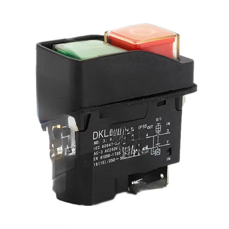 DKLD Waterproof Switch Electromagnetic Switch DZ-6 Start Stop Button Power Tool Special DKLD DZ-6