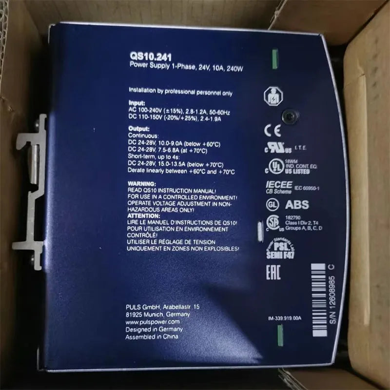 New Original CP20.241-S1-S2-V1 CP10.241-C1-M1 CP20.242.248.481 POWER SUPPLY CP20.241-C1 QS10.241