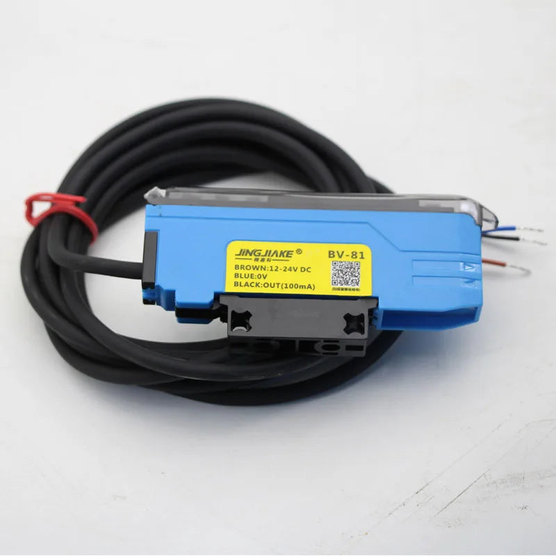 Dual Digital Display Fiber Amplifier BV-11 31 81 Color Recognition Background Suppression Reflection on Optical Fiber Sensing