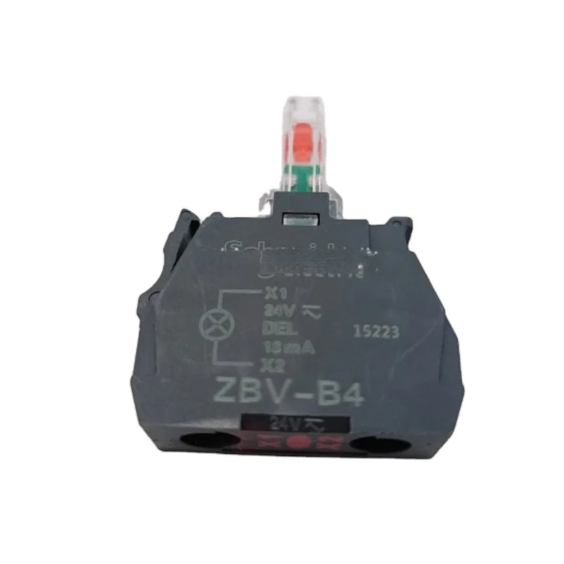 ZBV-B3 ZBV-B4 XB4 XB5 Button Switch Indicator Lamp Holder ZBVB1B3 B4B5B6 ZBV-B1B3B4B5B6 24V Relay