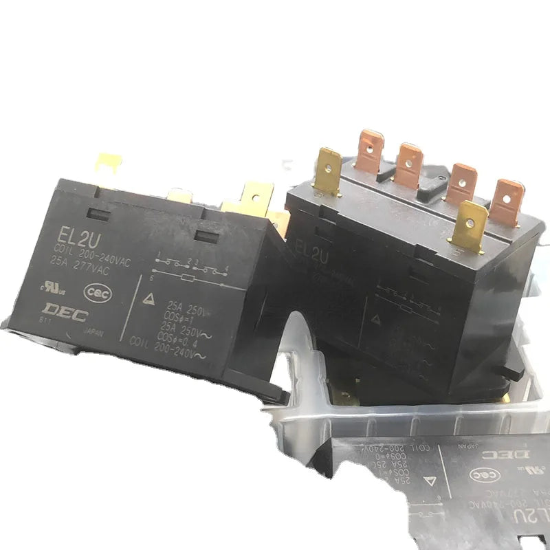 New Imported Relay EL2U 200-240VAC Two-normally Open 25A/277VAC EL2U