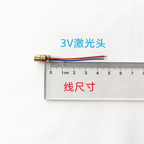 3V 5V 4.5V Laser Head Diode Dot Red Copper Semiconductor Laser Tube 6MM Outer Diameter