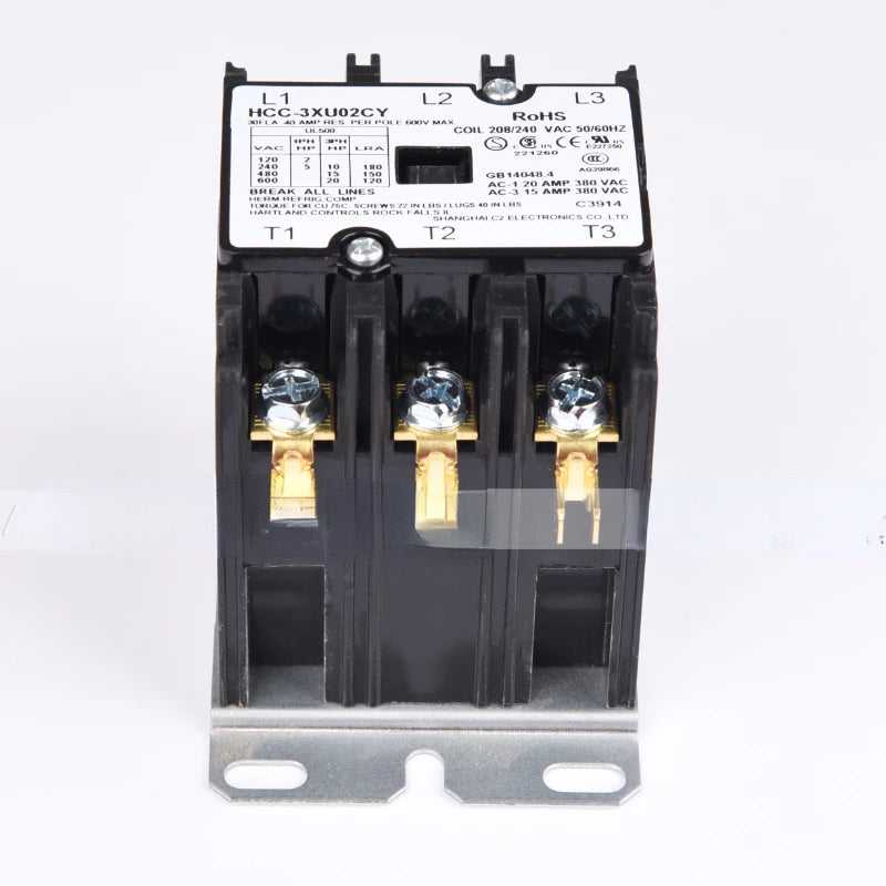 208V-240V 30A HCCY3XU02CY=HCC-3XU02CY HCC-3XU02CY 50HZ 60HZ Pool Pump American Three-phase AC Contactor
