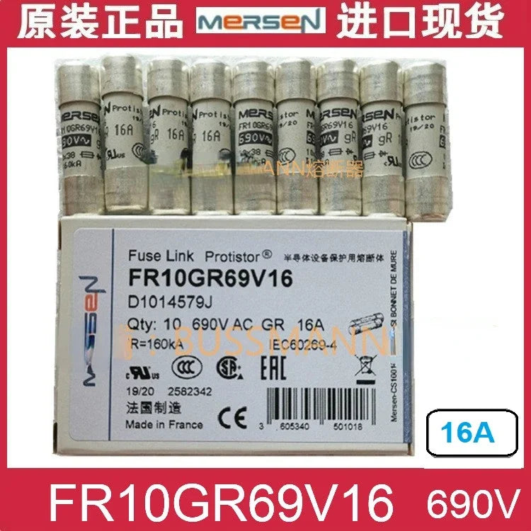 FR10GR69V10 Original Fuse FR10GR69V16 FR10GR69V30 FR10GR69V20 GR 690V10X38mm