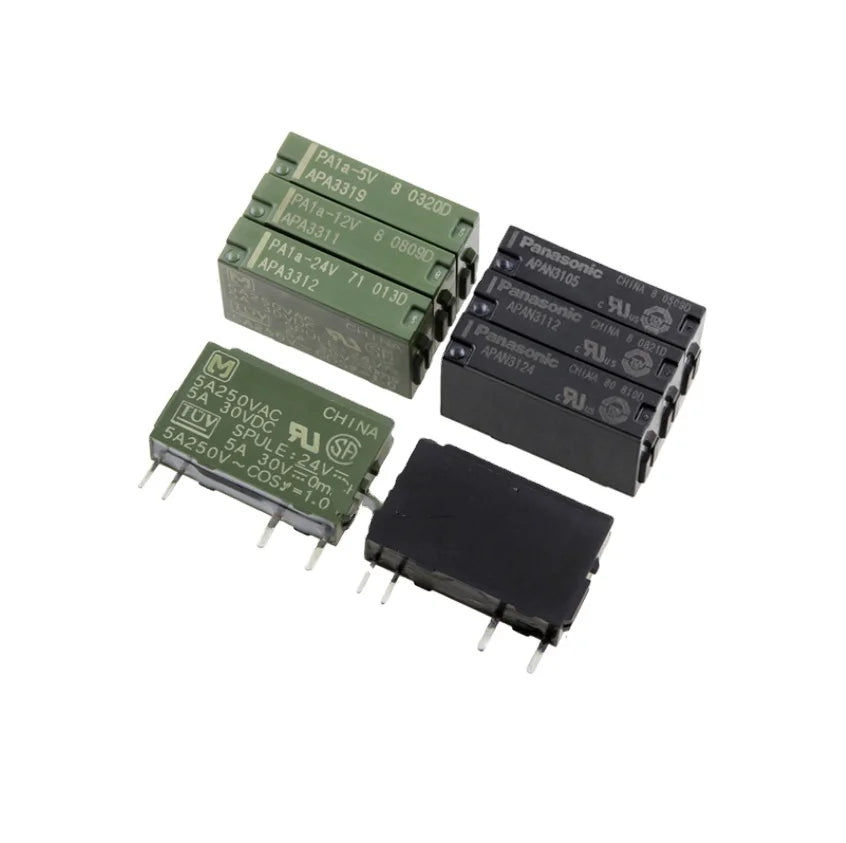 ORG NEW Relay PA1A-5V APA3319 PA1A-12V APA3311 PA1A-24V APA3312 APAN3105 5V Black APAN3124 APAN3112 24V 12V