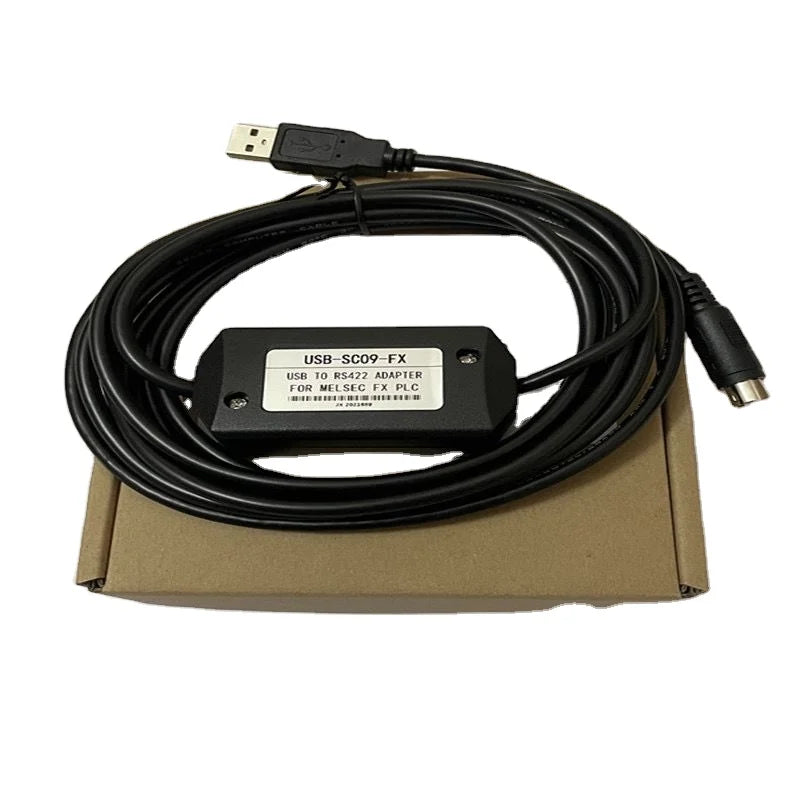 PLC Programming Cable FX3U/1N/2N Data Cable Connection Cable USB-SC09-FX Download Cable