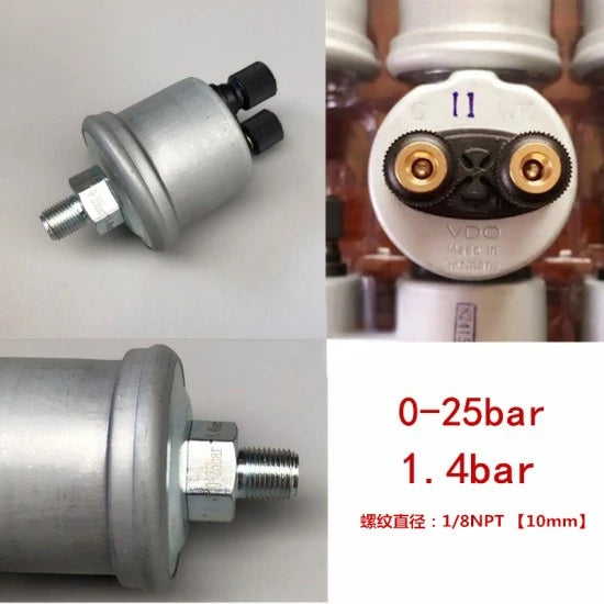 VDO Oil Pressure Sensor Cummins 302010552 Oil Sensing Plug 0-25bar 0-10 Bar