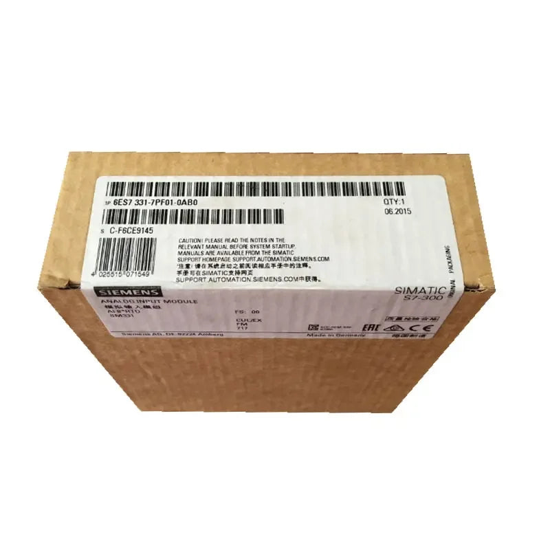6ES7331-7PF01-0AB0 Original New 6ES73317PF010AB0 SM331 Module PLC Hot Sale Controller In Stock