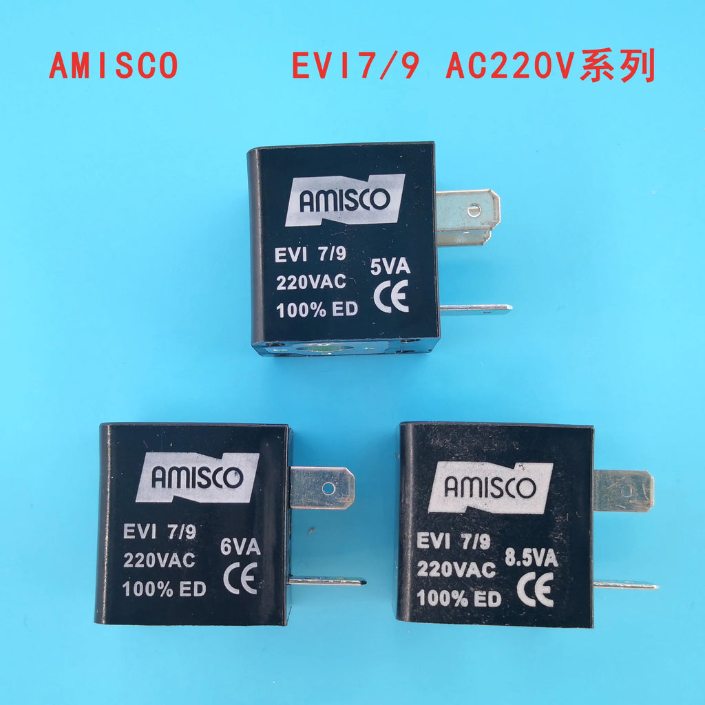 Solenoid Valve Coil EVI7/9 AC220V/5VA6VA8.5VA Inner Hole 9 High 29.5
