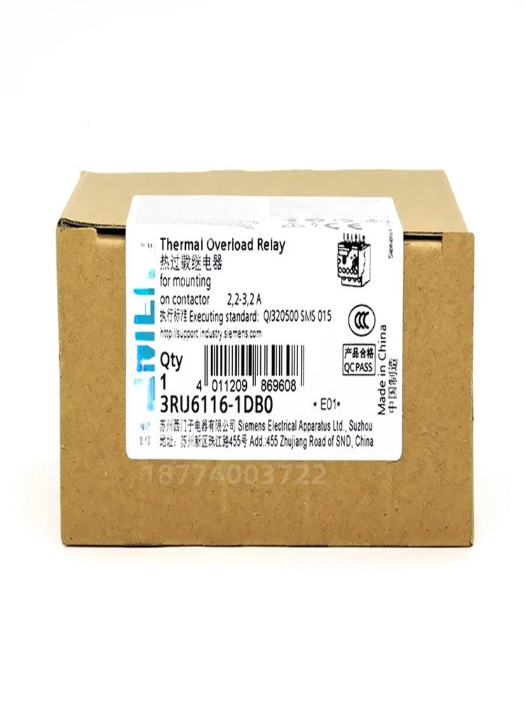 3RU6116 Overload Relay 3RU6116-0JB0/0FB0/0GB0/0HB0/0KB0 New Original