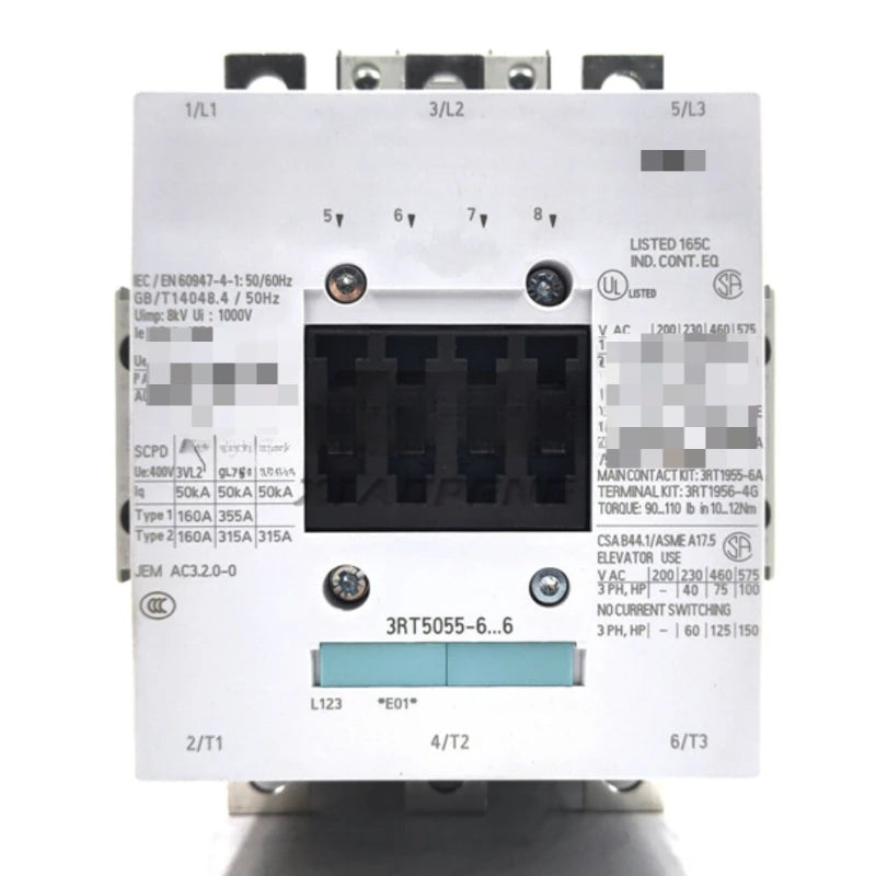 Contactor 3RT5055-6AF36 3RT5055-6..6 110V 150A 3RT5055