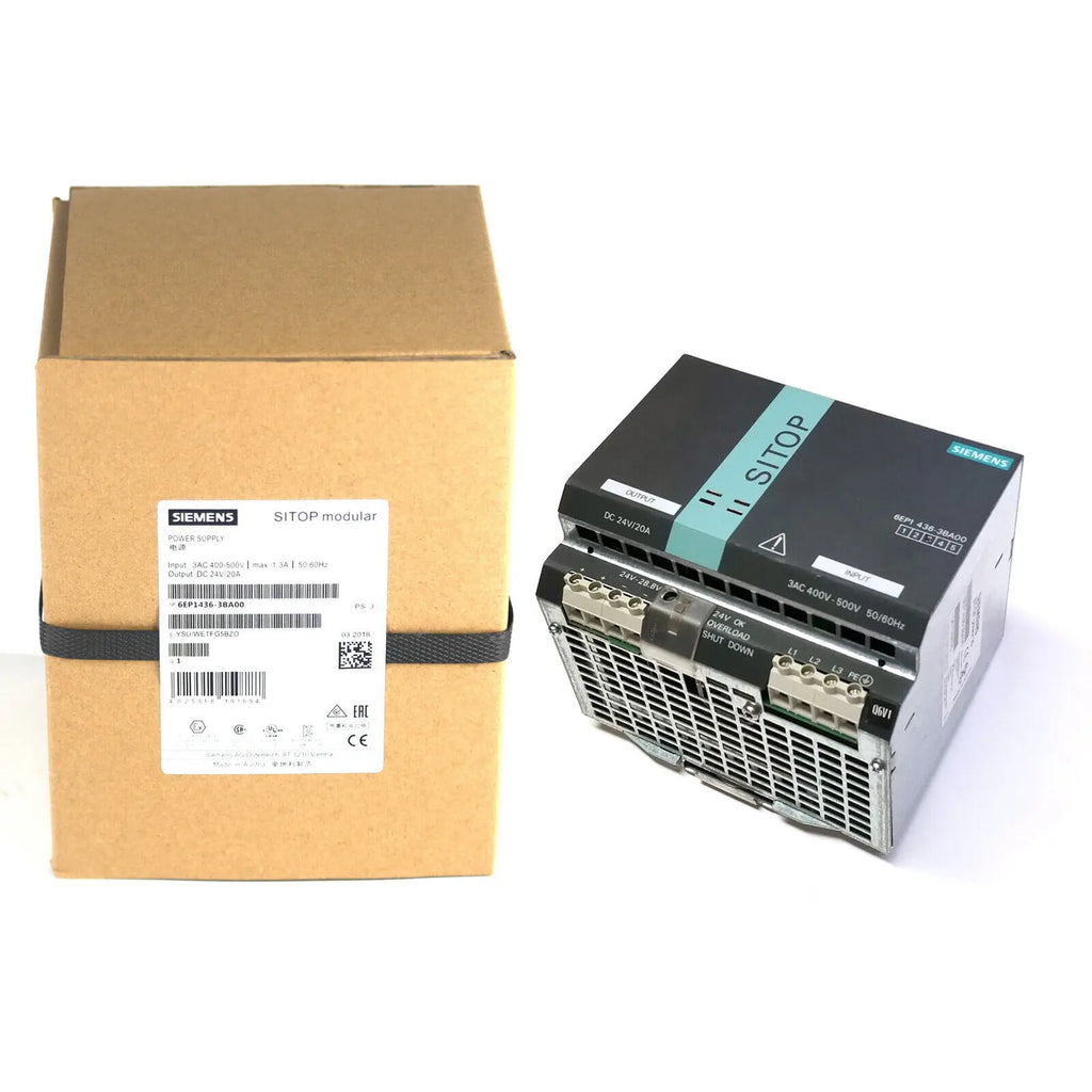Power Supply 6EP1436-3BA00 SITOP MODULAR 20 Regulated Power Supply 20A 6EP1334-3BA00 6EP1437-3BA00
