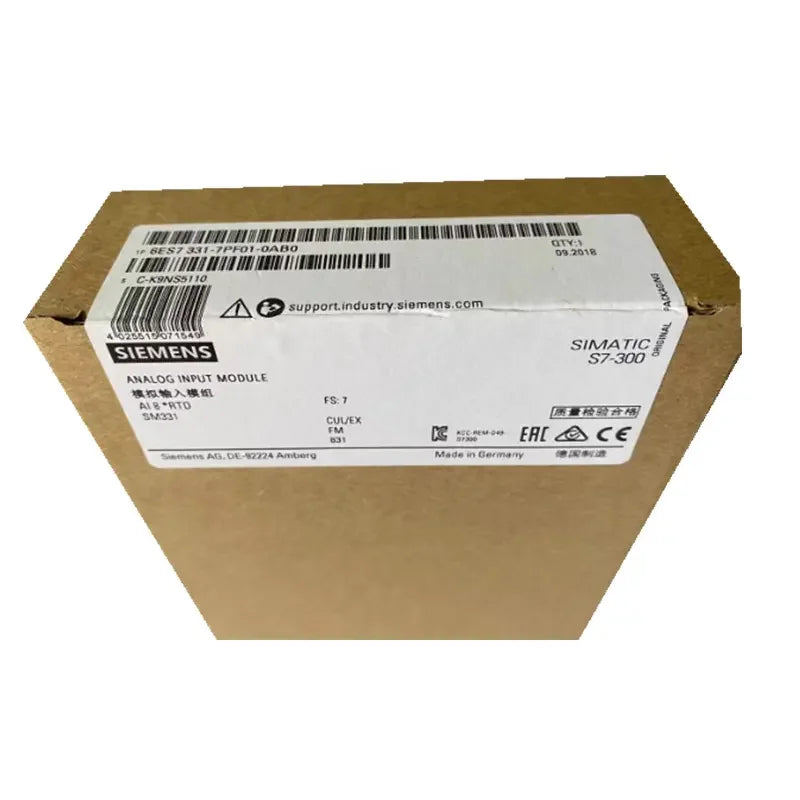6ES7331-7PF01-0AB0 Original New 6ES73317PF010AB0 SM331 Module PLC Hot Sale Controller In Stock
