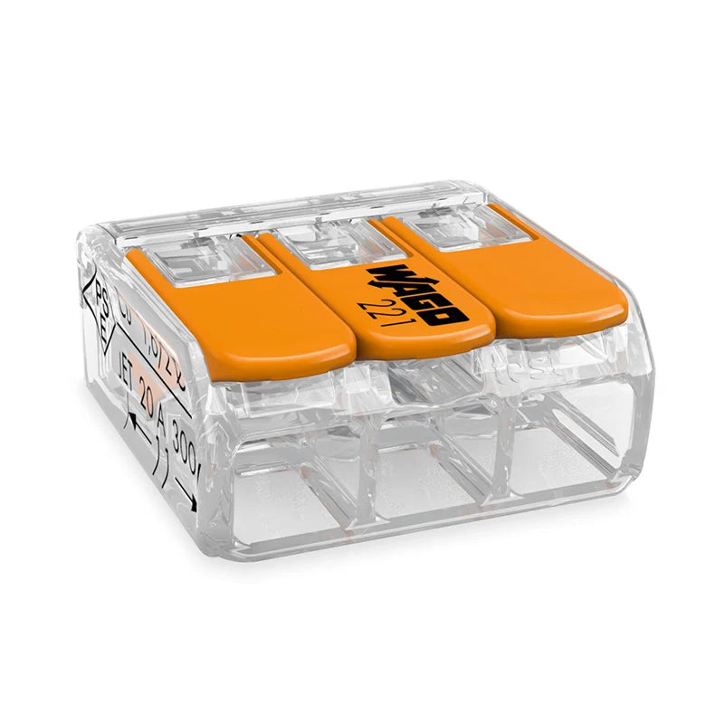 Original 221-413 Fast Terminal 32A High Power One Into Two Out 0.2-4 Flat