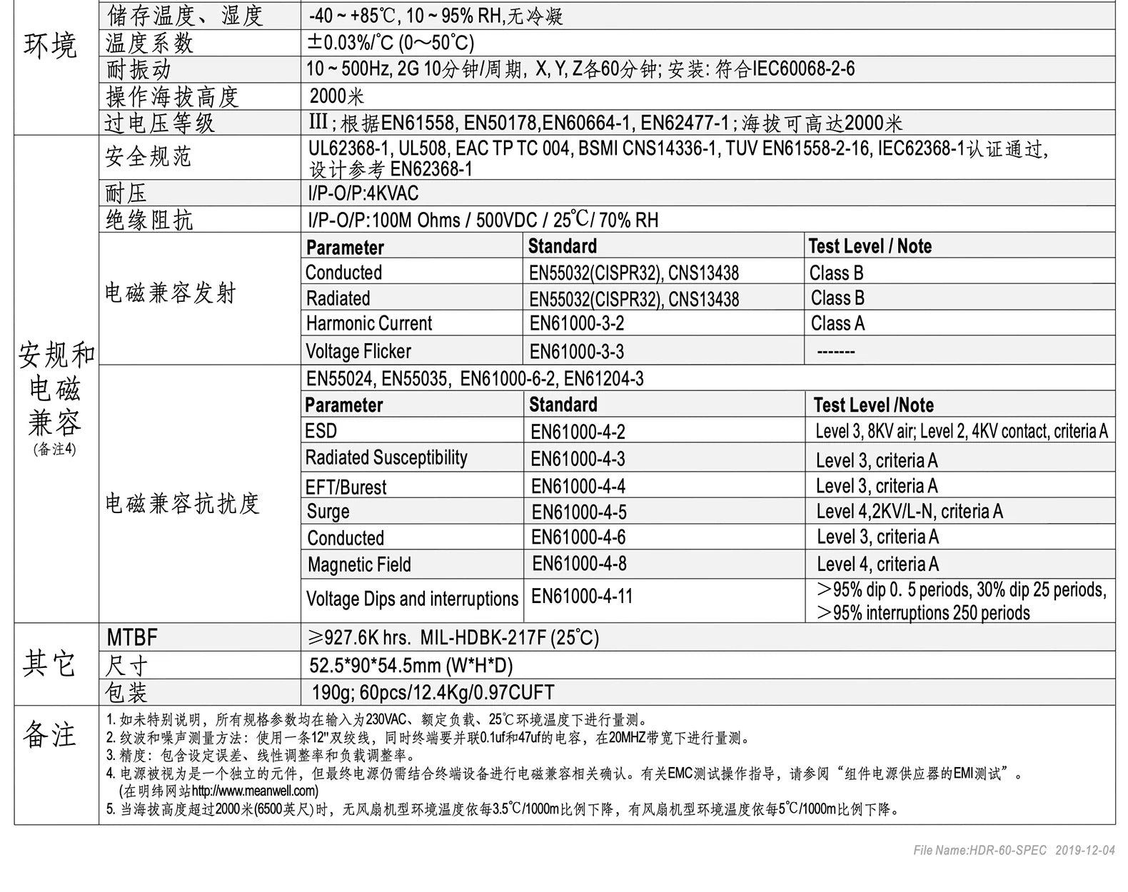 HDR-60 Rail Type 5V/12V/24V Switching Power Supply 15/48 Rail 60W DC DR60 Transformer