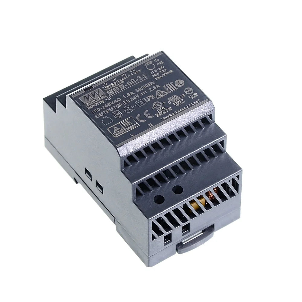 HDR-60 Rail Type 5V/12V/24V Switching Power Supply 15/48 Rail 60W DC DR60 Transformer