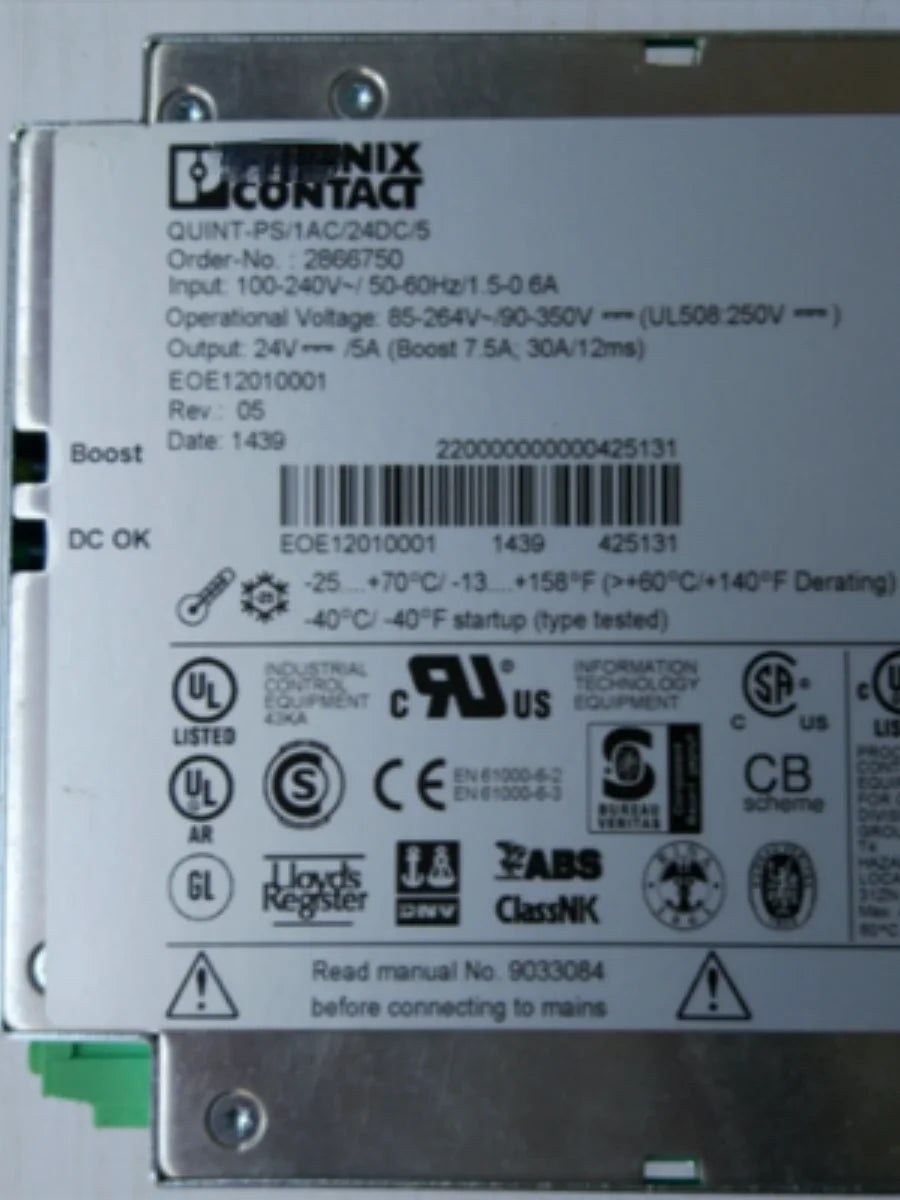 POWER ORIGINAL  QUINT-PS/1AC/24DC/5 5A  2866750 Switching Power Modules ORG NEW