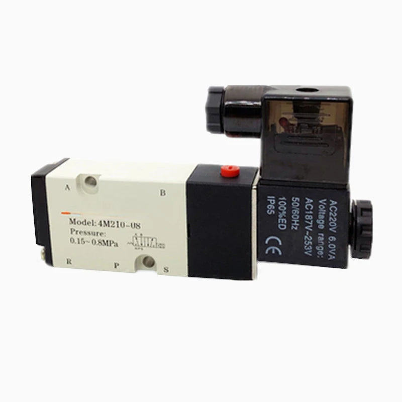 Plate Mounted Pneumatic Valve 4M210-08 4M310-08 Two-position Five-way Butterfly Valve Partition Solenoid Valve 220V24v