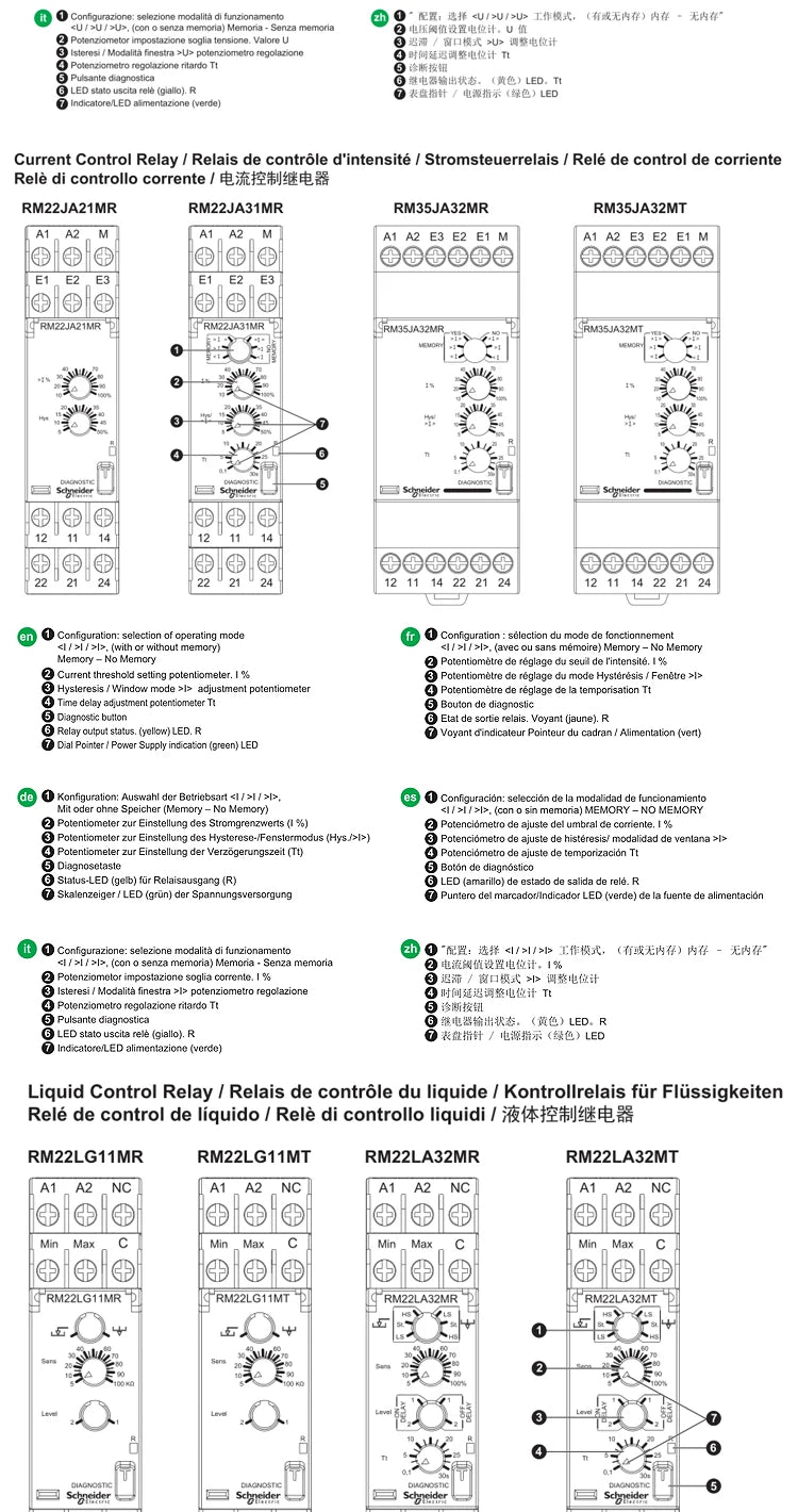Phase Sequence Protector RM22TG20 Replaced By New RM4TG20 Missing Phase and Open Phase Relay