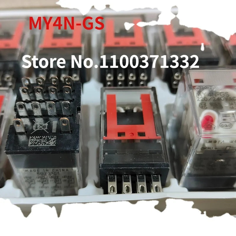 ORIGINAL RELAY MY4N-GS 14PIN 12VDC 24VDC 24VAC 110VAC 220VAC SOCKET PYF14A-E ORG NEW