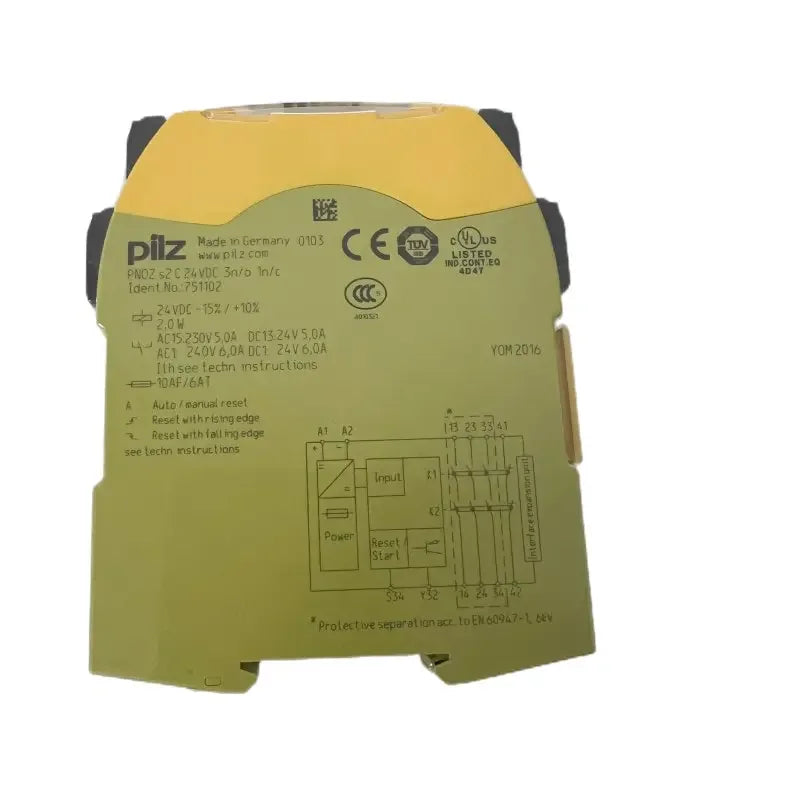 1PCS ORIGINAL Original Brand Dual Channel 24V Ac/dc Safety Relay Safety Switch 751102 In Stock