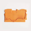 Terminal 2004-1201 with End Plate 2004-1291 2004-1292 Gray Orange Baffle