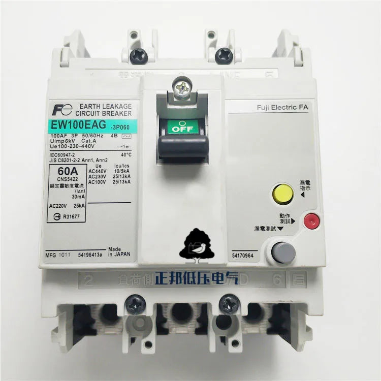 EW100EAG 3P 100A 75A Leakage Circuit Breaker Spot Genuine