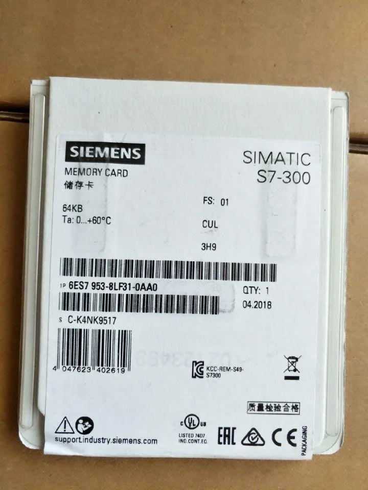 953 6ES7953-8LF/8LG/8LJ/8LL/8LM/8LP/20/30/31-0AA0 Memory Card
