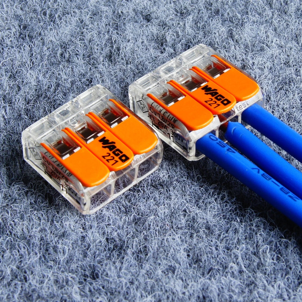 Original 221-413 Fast Terminal 32A High Power One Into Two Out 0.2-4 Flat
