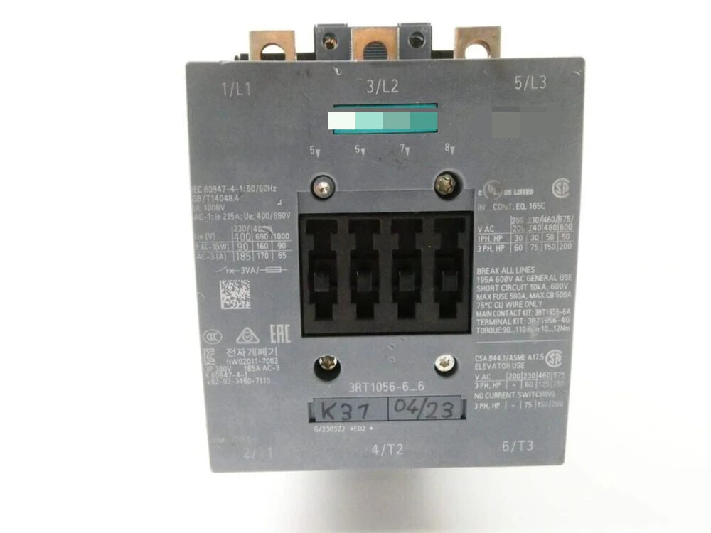 3RT1056-6AP36 SIRIUS 220V POWER CONTACTOR ORIGINAL New Stock