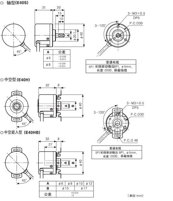 Encoder E50S8-1000-3-T-24 500-3-N-24 1024-6-L-5 New Original