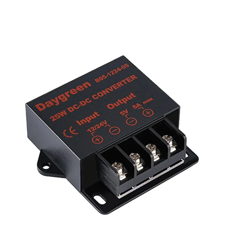 24V Down 5V 5A 10A 15A Car LED Screen Power Supply 12V To 5V Driving Recorder Step-down Module Relay