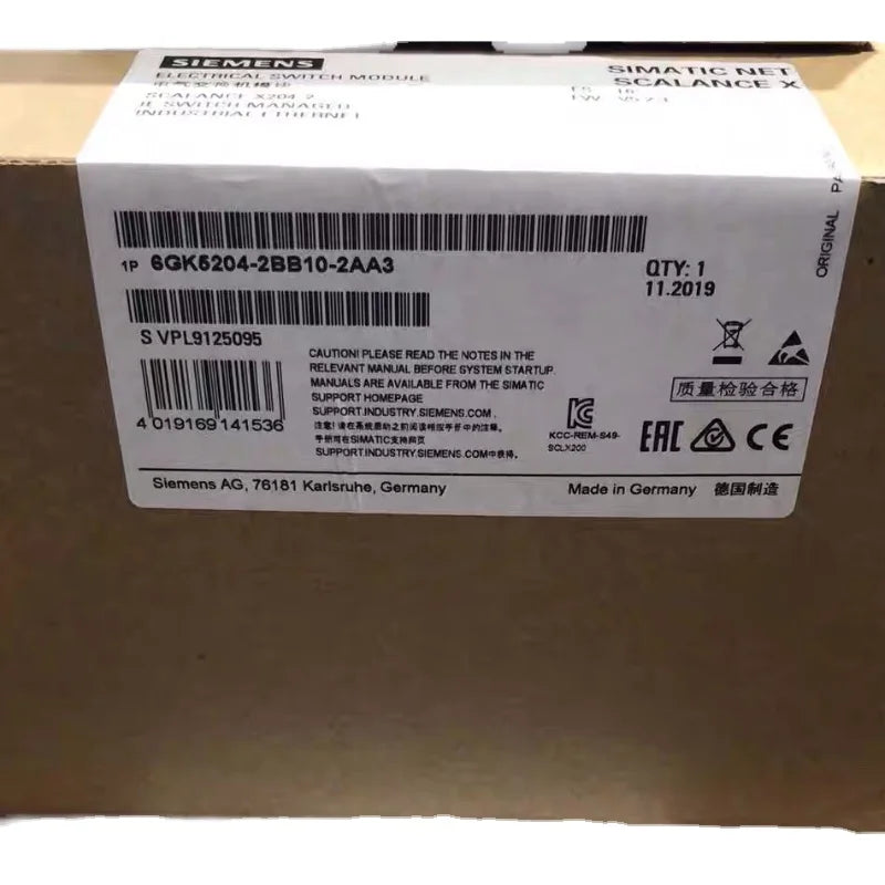 6GK5204-2BB10-2AA3 New original X204-2 switch 6GK52042BB102AA3 Spot PLC Today 6GK5204-2BB10-2AA3