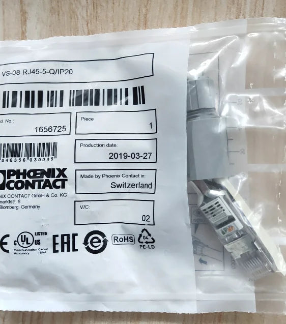 1656725 RJ45 Connector VS-08-RJ-5-Q /IP20 Network Cable Connector RJ45 Connector