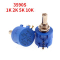 10pcs 3590S-2-103L 502L 104L Precision Multi Turn Winding Potentiometer 3590S-2-103L502L104L1K5K10K100K