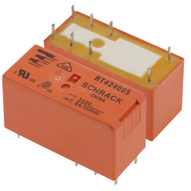 5pcs STOCK 100% Original NEW RT424024 24VDC RT424012 12VDC RT424005 RT424012 RT424024 RT424012F Org Imported Relay