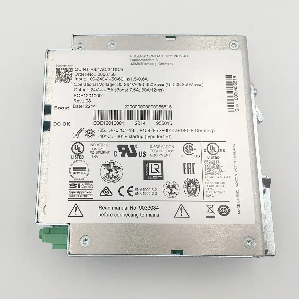 Power Supply ORIGINAL QUINT-PS/1AC/24DC/5 5A 2866750 Switching Power Modules ORG NEW 3.5A 2866747