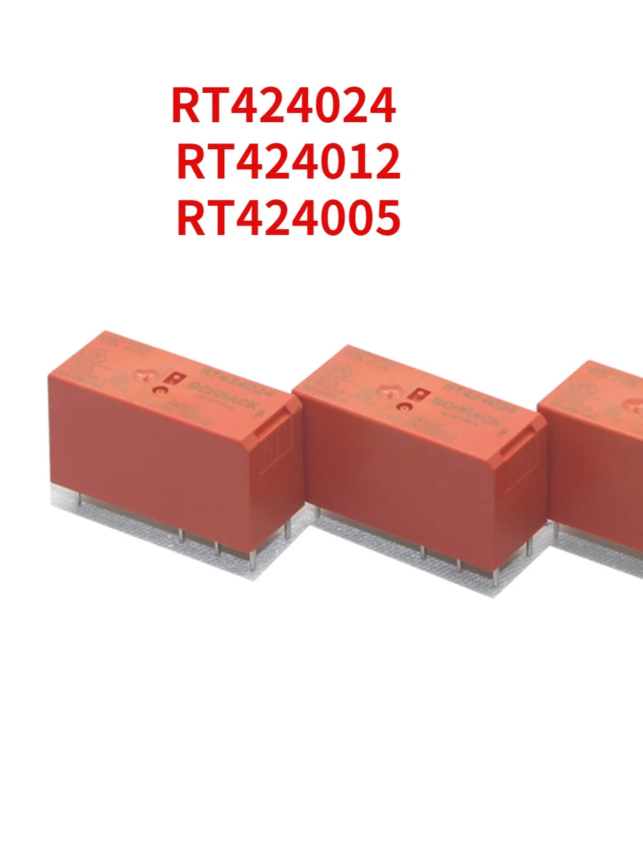 5pcs STOCK 100% Original NEW RT424024 24VDC RT424012 12VDC RT424005 RT424012 RT424024 RT424012F Org Imported Relay