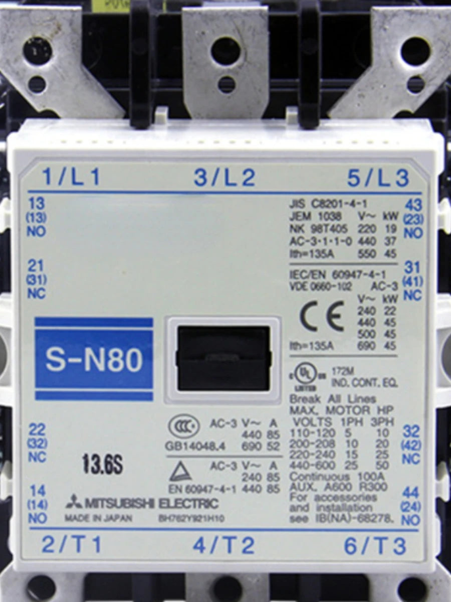 Original Genuine AC 380V Contactor S-N50 S-N65 S-N80 Coil Voltage AC110V 220V 380V 440v