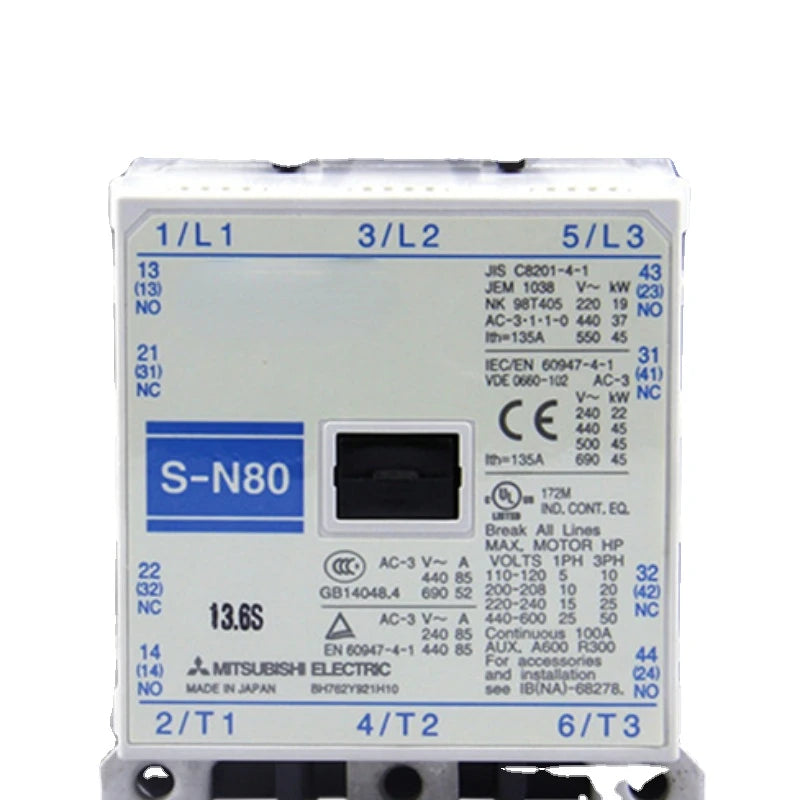 Original Genuine AC 380V Contactor S-N50 S-N65 S-N80 Coil Voltage AC110V 220V 380V 440v