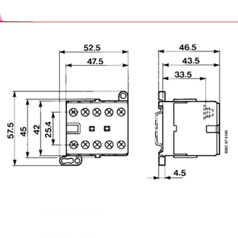 Mini 24V Elevator 110V/380V AC Contactor B6-30-10*220V DC BC6 Small BC7 Elevator Accessories