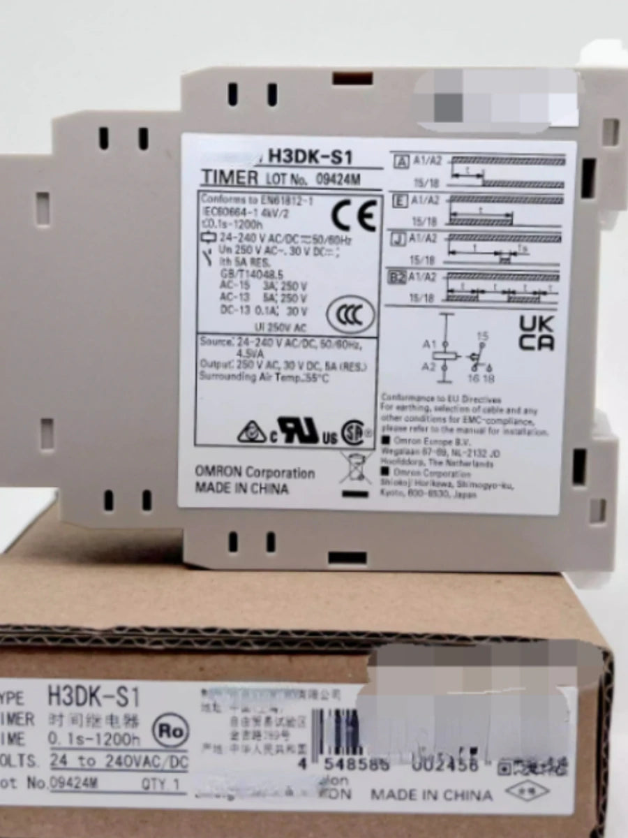 H3DE-SI New Original Authentic H3DE-M1 H3DE-S1 H3DE-S2 H(S) Time Relay MULTI MODE TIMER AC/DC 24-240V 10S-120S H3DK-F