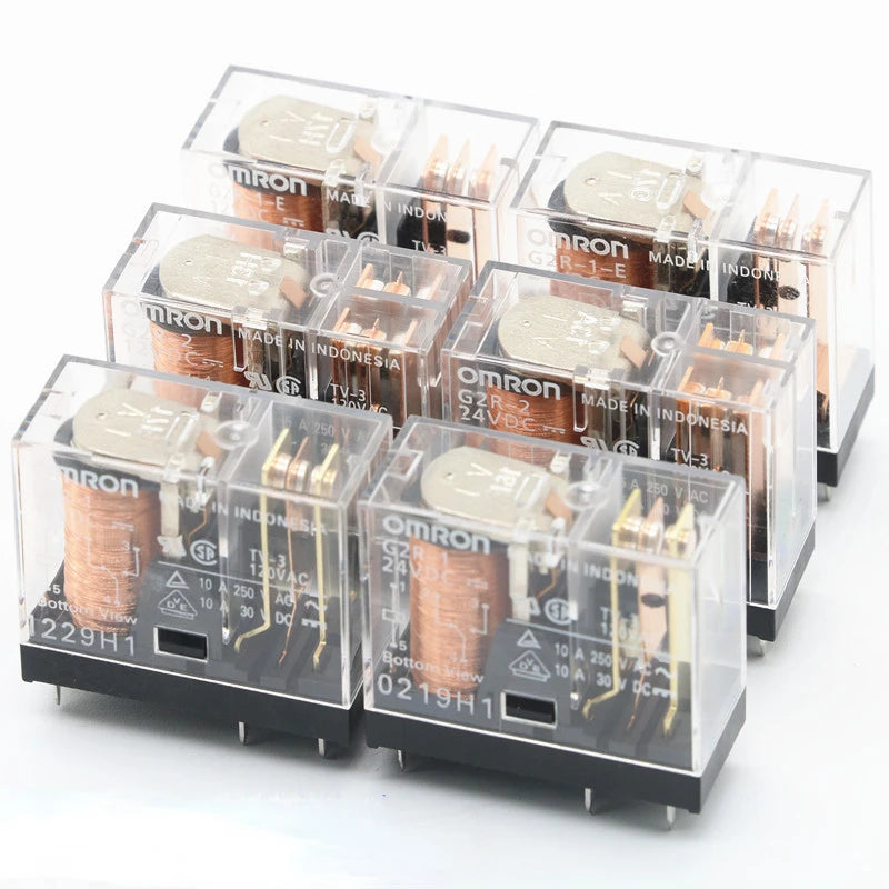 10pcs Relay Original New G2R-1-24VDC G2R-2-24VDC G2R-1-E-24VDC 12V 24V Relay G2R-1-12VDC 5PIN G2R-1A-E-12VDC G2R-1A-E-24VDC