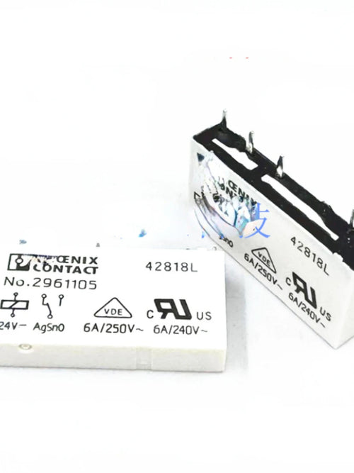2pcs NO.2961105 24V NO.2961150 12V  Relay Pin 5 6A Spot Original New 2961105 Relay Switch